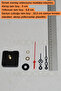 Clock Mechanism, Silent Wall Clock Mechanism, 22 mm Shaft, Minute-Second-Second-(Without Hanger) Short - 2