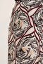 Women's High Collar Patterned Satin Black Beige Skirt - 4