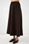 Women's Double Pocket Brown Skirt - 3