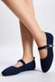 Women's Knitwear Ballerina Metal Accessory Detailed Square Toe Flat Heel Comfortable Daily Shoes Modern Stylish Elegant - 3