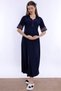 Mother's Comfort Maternity Nightgown with Breastfeeding Feature Effortt - Navy Blue - 6