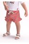 Baby Girl T-Shirt Shorts Set Coral 1205 - 2