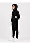 Boy's Cotton Hooded Collar Tracksuit Set 26101 - Black - 3