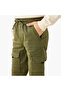 Solid Cargo Joggers with Drawstring Closure - 4