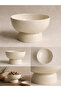 Ceramic Footed Presentation Bowl 19 cm Fruit and Salad Bowl Decorative Serving and Presentation Container - 3