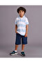 Boys Blue Striped Polo Shirt - 2