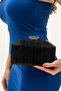 Women's Black Laser Wedding Evening Bag - 2