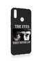 Huawei Y7 2019 Compatible Ataturk Eyes Patterned Silicone Case - 2