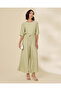 Women Green Wide Leg Trousers - 4