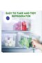 Volwco 3 Pcs 4.7L Large Plastic Refrigerator Stackable Food Storage Containers with Lids - 7