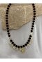 Colorful Stone Design Necklace with Sun Charm - 2