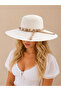 Women's Straw Hat – Summer Seashell Beach Hat, Sunscreen Vacation and Scarf and Rose Detailed Hat Bohemian Accessory - 2