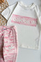Girls' Logo Printed T-Shirt and Leggings Set Pink - 3