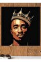 2pac Themed Wall Decor Beige/Yellow/Black 30x30cm - 2