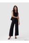 Nevavm Regular Fit Wide Leg Women's Trousers with Difference