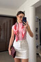 White Pink 2-Pack Premium Stand-Up Collar Blouse - White Pink - 8