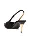 Black Short Thin Heeled Women's Evening Dress Shoes 310 Z - 4