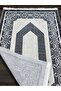 Velvet Woven Fringed Dowry Gift Prayer Rug - 3
