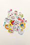 Cute Teeth 40 Piece Sticker Pack Waterproof Agenda Laptop Thermos Phone Sticker Set - 3