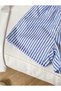 Girl-Boy White Blue Pocket Detailed Top and Bottom Set - 3