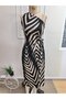 Women's One-Shoulder Side Gathered Slit Midi Single Jersey Dress - 8