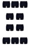 10 Pieces Multi-Pack Men's Large Size Redzone Lycra Bamboo Boxer Navy Blue - 4