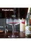 Ribbed Coupe Glasses, 6 Pcs 10 oz Vintage Cocktail Coupe Glasses Set, Unique Martini Glass - 7