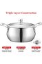 Platinum Medium Belly Saucepot 20 cm Capacity - 3.7 L - 3