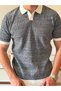 Men's Polo Neck Knitwear T-Shirt - 2