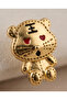 Gold Tiny Cat Earrings - 3