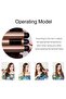 3-Barrel Hair Styling And Curling Iron Kit Gold/Black 350ml - 4