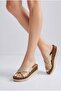 Voga Cross-Strapped Wedge Heel Women's Slippers