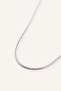 Men's Silver Color Steel Necklace I0513Axns - 2
