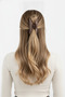 Shiny Brown Curved Design Claw Clip Hair Accessory Stylish and Convenient for Women - 2