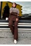 Tasseled Women's Tunic Knitted Pants Set - 3