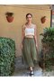 Valerie Chiffon Flared Lined Long Skirt Women's Green - Cream - 7