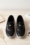 Women's Black and White Anti-Sweat Anatomical Daily Sports Shoes - 3
