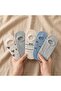 5 Pairs of Ribbon Patterned Women's Summer Socks - 3
