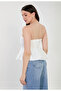 Women's Strapless Balloon Blouse - White - 5
