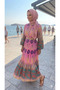 Tested Dress Mixed Ethnic Patterned Viscose