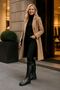 Black Size 37 Luxurious Stylish Waterproof Wool Boots