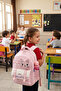 Catila Pink Cat Design 3-Piece School Bag Set - Elementary School Backpack, Thermal Lunch Bag, and Pencil Case - 4