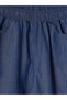 Nevavm Women's Jean Shorts with Elastic Waist and Difference in Color - 2