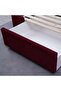 OLYMPIA BASE VELVET MAROON 160X200 CM - 3