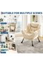 Lazy Chair without Ottoman, Modern Lounge Chair, Armchair with Footrest, Reading Chair with Side Pocket for Living Room, Bedroom, Dormitory and Office - 2