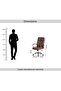 Aida Office High Back Chair -brown - 7