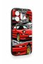 Honor 600 Compatible Red Supra Patterned Silicone Case - 3