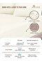 Pure 100% Cotton Twin Fitted Bed Sheet 120x200 cm New Ivory, 400 Thread Count Sateen Weave - 2