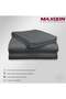 Deep Fitted Bed Sheet +2Pcs Pillow Covers, King/Queen/Double/Single Sizes, Color Grey, Depth 30cm - 5