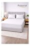3-Piece Striped Microfiber Fitted Sheet Set Super King 200x200cm – Soft Elastic Deep Pocket 17cm Bedsheet